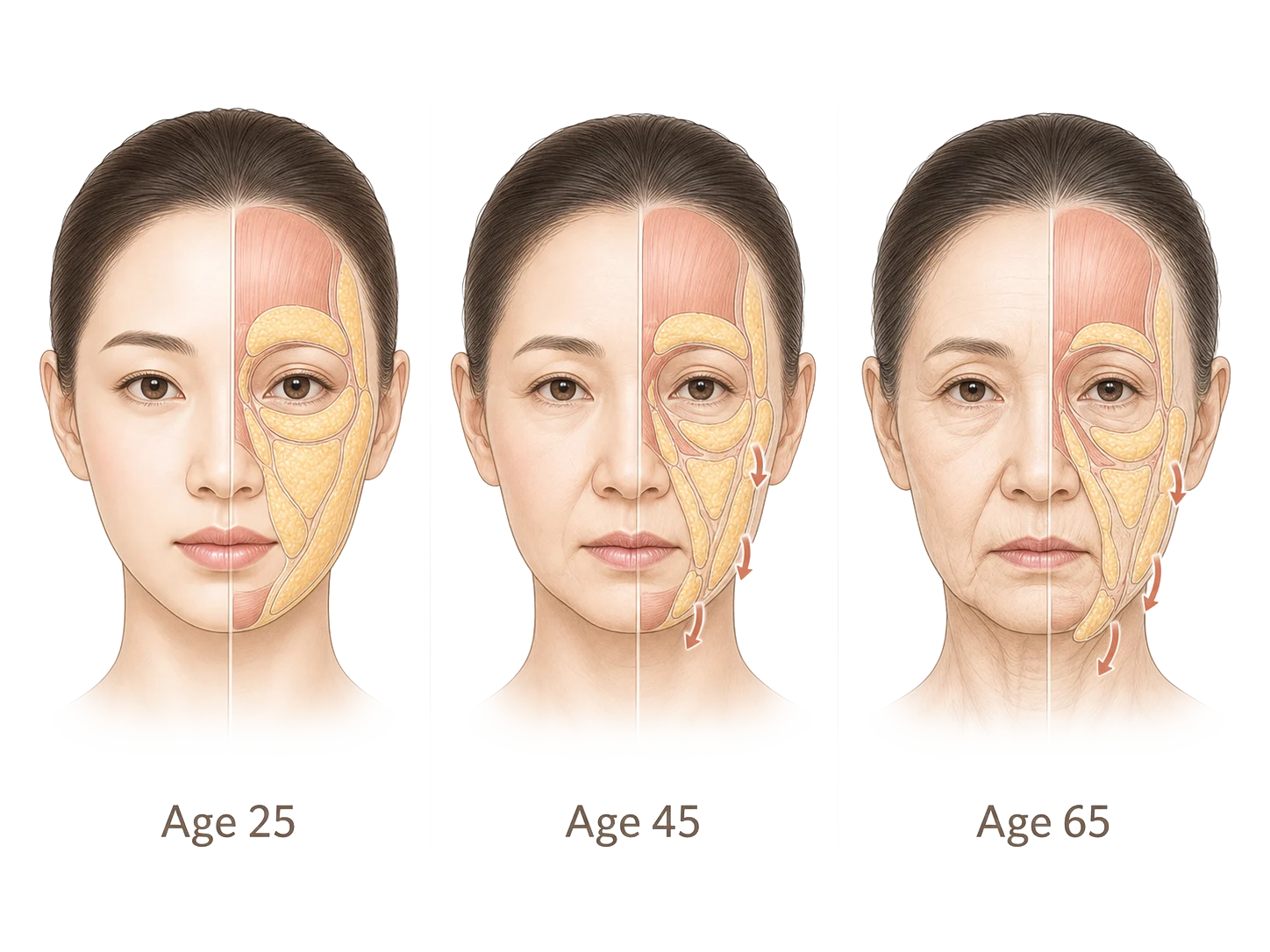 하안면 노화 증상