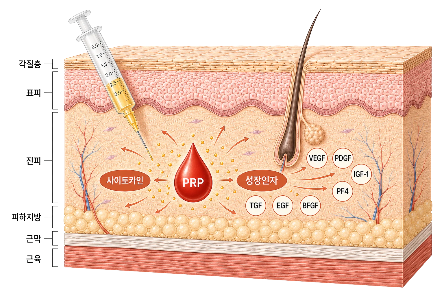 PRP 시술 과정 안내