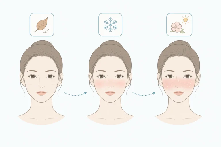가을부터 시작되는 속건조와 홍조, 주사피부염으로 이어질 수 있습니다